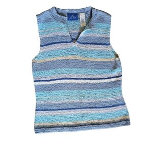 JH Collections Multicolor Sleeveless Knit Top Size Large